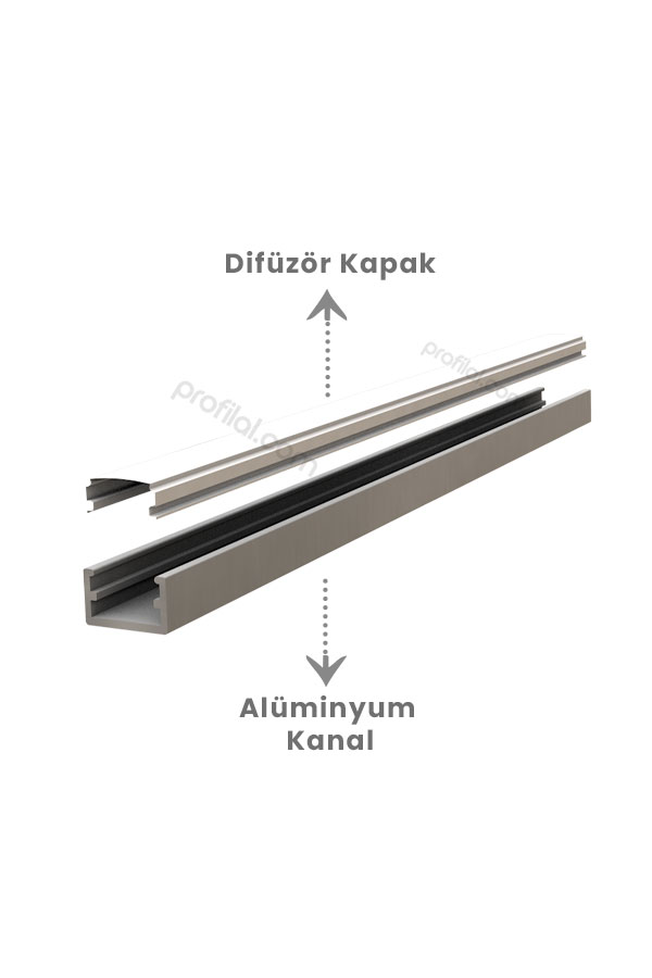 6x10 mm Kanal LED Profili